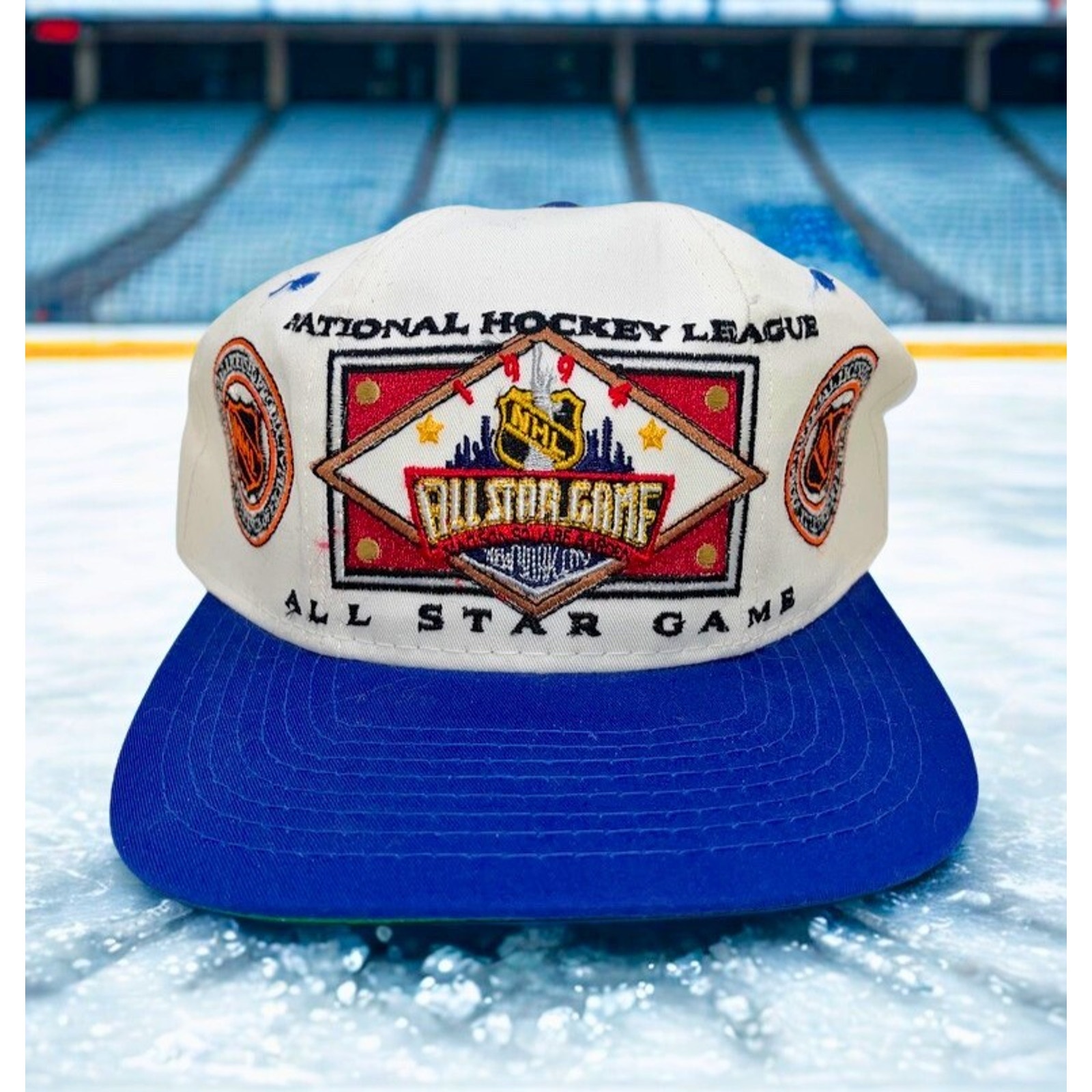 Nhl All Star Game 1994 Starter Snapback Hat Msg Vintage Nwt Tri Power